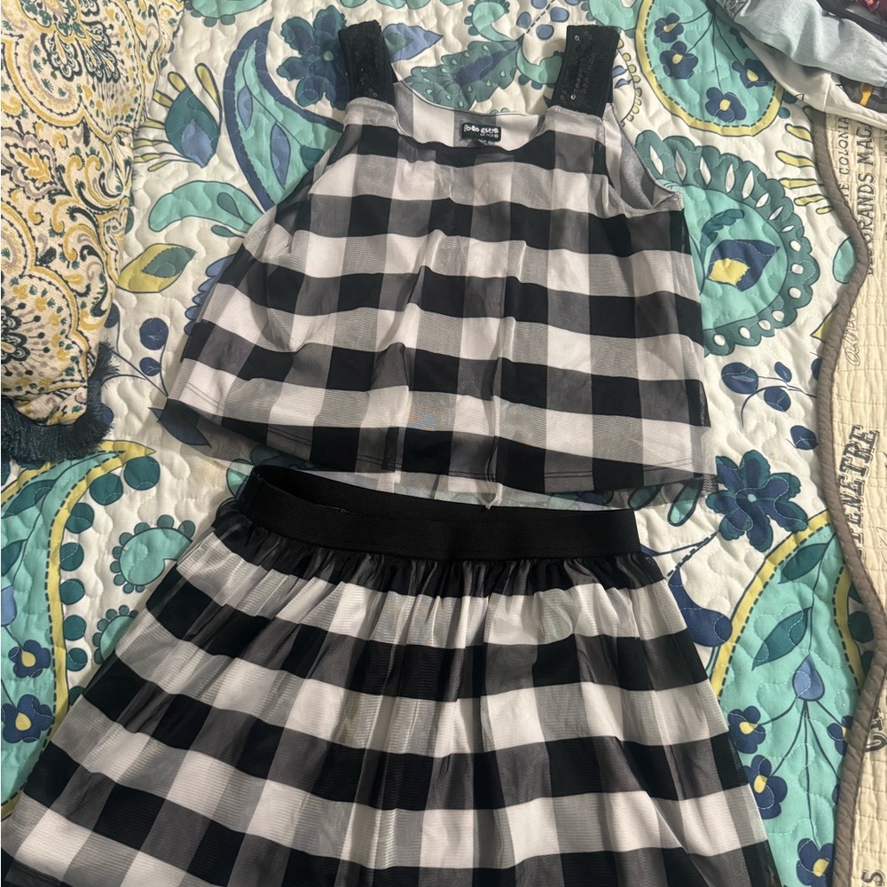Black and White Checkered Dress